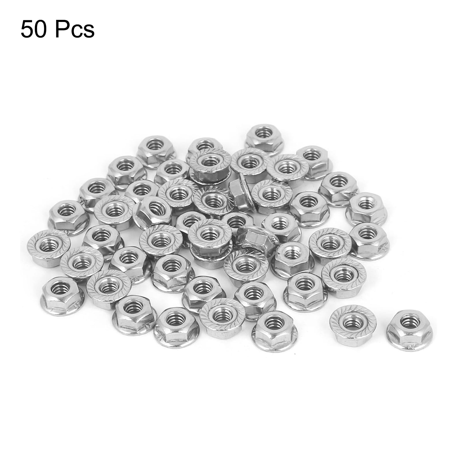 Amazon.com: uxcell 3/16-24 Serrated Flange Hex Lock Nuts